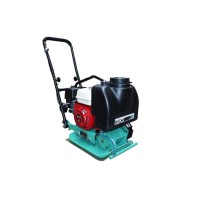 GIKS Виброплита PC90HSET (85 кг., Honda GX160 (5.5л.с.) колеса, бак для воды, коврик для брусчатки)