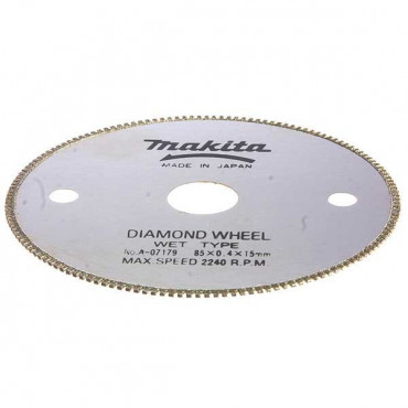 Алмазный диск Makita 85х15х0.4мм для мокрого реза (A-07179)