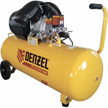 Denzel Компрессор воздушный PC 2/100-360 (2.3 кВт, 360 л/мин, 100 л, 10 бар)