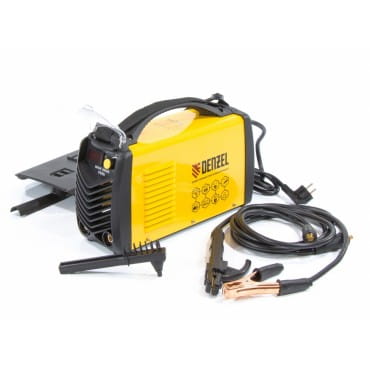Denzel Аппарат инверторный дуговой сварки ММА-200ID (200 А, ПВР 60%, диам. эл. 1,6-5мм, провод 2м)