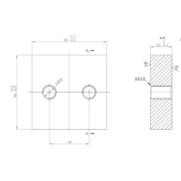 Комплект ножей для резчика арматуры GROST CX 50/55