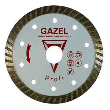 Отрезной алмазный круг Сплитстоун  (GAZEL Turbo 150x2,2x10x22,2 строит. материалы 1,5) сухая Profi