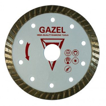 Отрезной алмазный круг Сплитстоун (GAZEL Turbo 230x2,6x8x22,2 строит. материалы 2) сухая Master