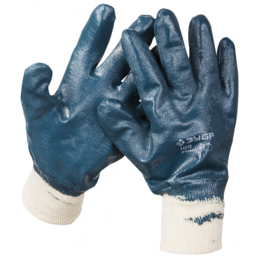 Перчатки МАСТЕР рабочие с манжетой с нитриловым покрытием (р. XL 10) Зубр 11272-XL