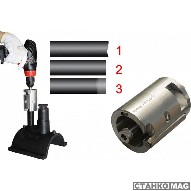 Зачистка для пластиковых труб под дрель Ritmo TURBO 63