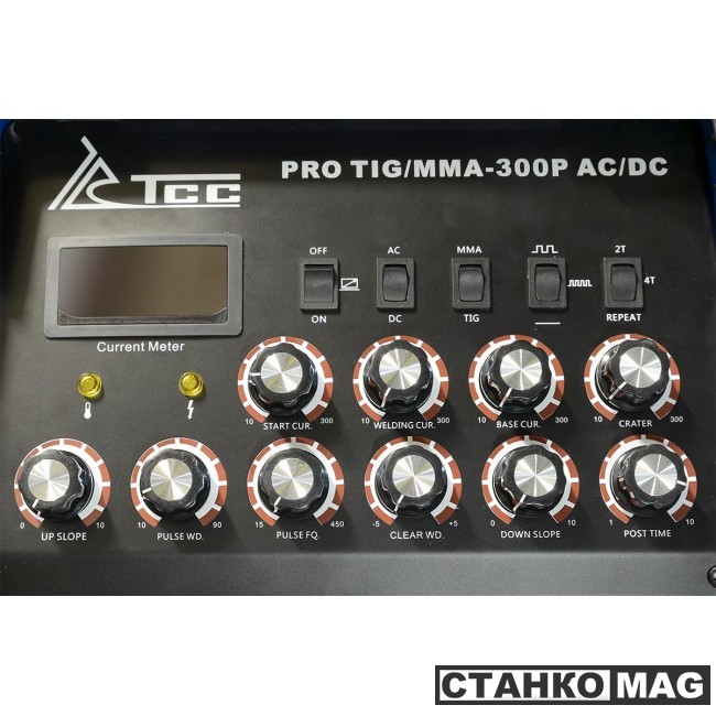 Аппарат TIG сварки алюминия TSS ТСС PRO TIG/MMA-300P AC/DC