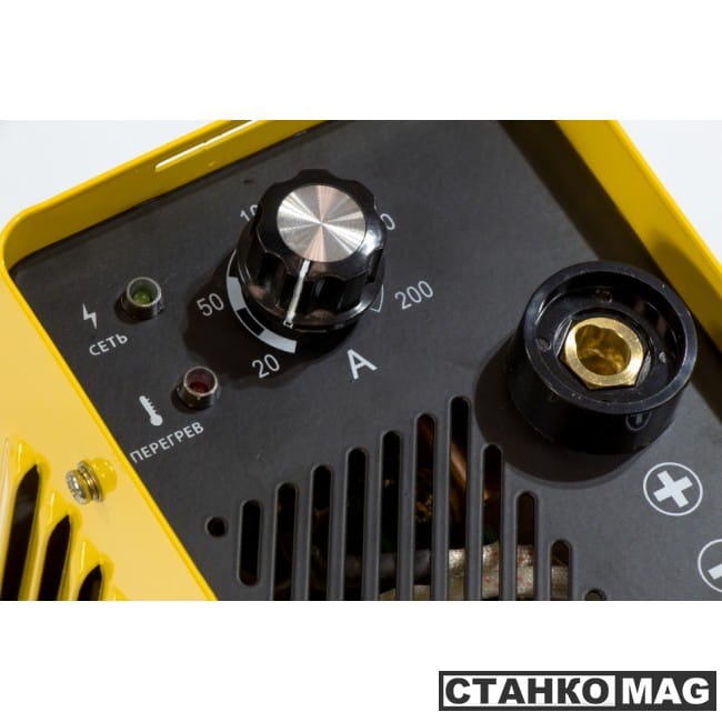 Denzel Аппарат инверторный для дуговой сварки ММА-200 Compact (200 А, ПВР 60%, диам. 1,6-5 мм)