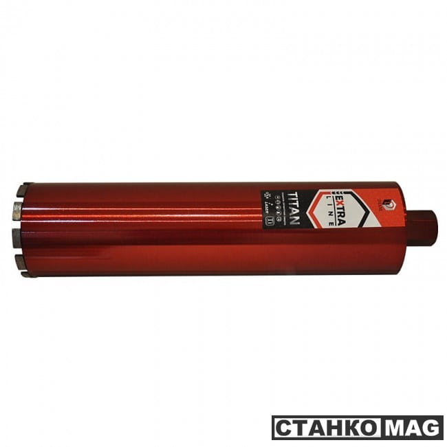 Diam Сверло алмазное сегментное мокр. 25x450х1x1,1/4UNC Extra Line Titan (железобетон)